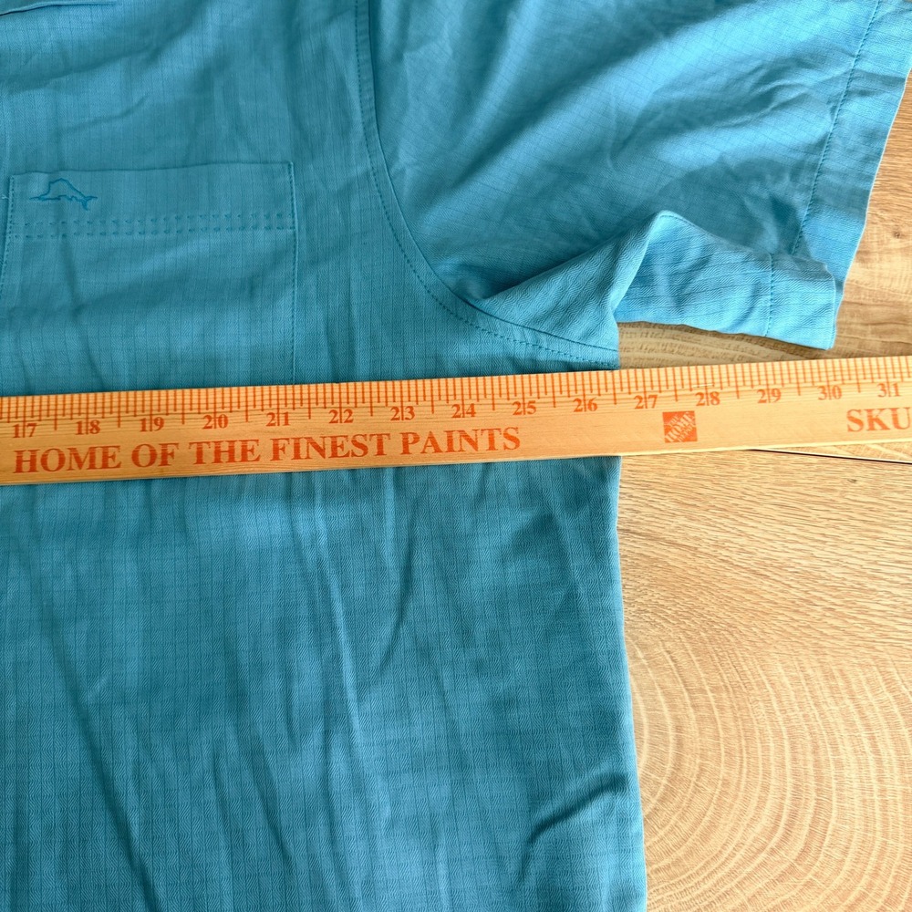 Tommy Bahama Silk Blend Hawaiian Shirt Button Up Mens XXL Blue IslandZone S/S - Picture 7 of 8